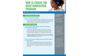 How to Choose a Homeschool Program