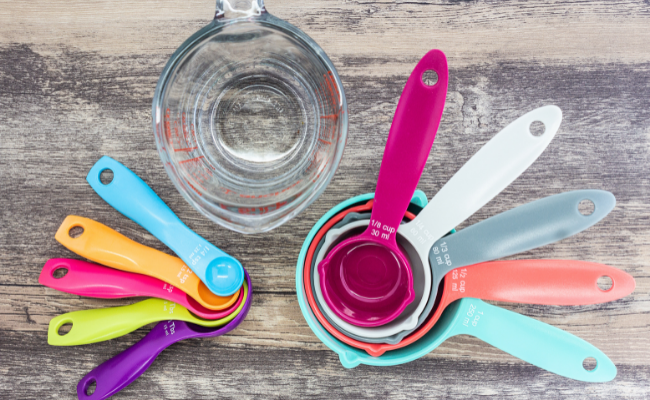 food Network measuring cups and measuring spoons